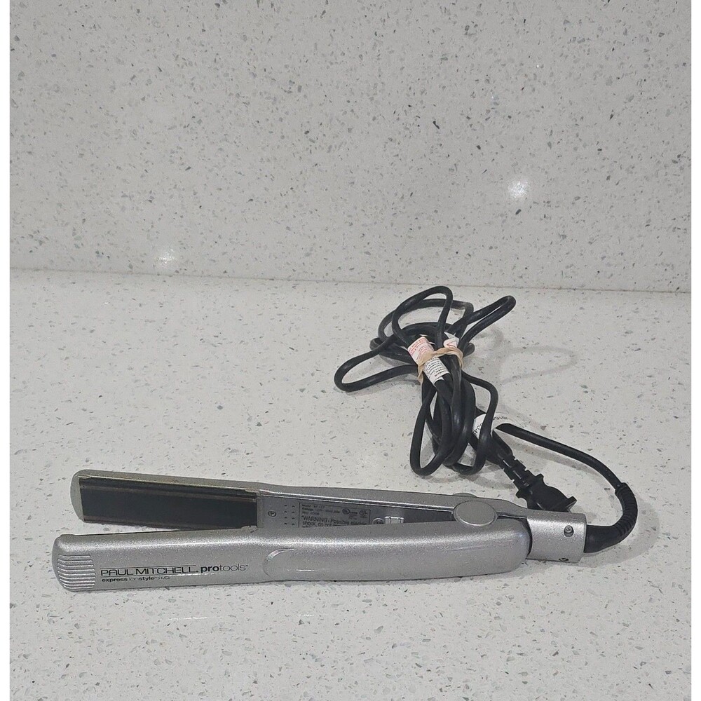 Paul Mitchell Pro Tools Express Ion Style 1” Flat Iron Straightener Xp-27 Works!